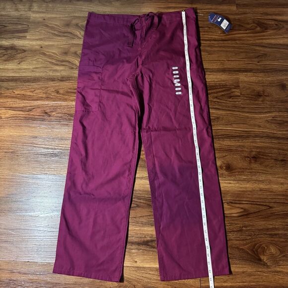Cherokee Unisex Scrub Pants Adult Purple Drawstring Workwear Uniform Size Small - Picture 6 of 9
